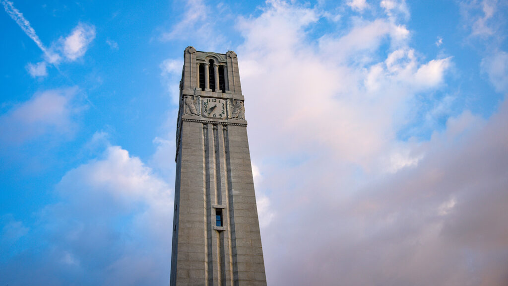 Winter sunrise at the Belltower. Photo by Becky Kirkland.