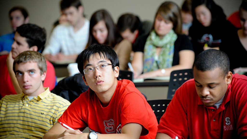 Students in a classroom