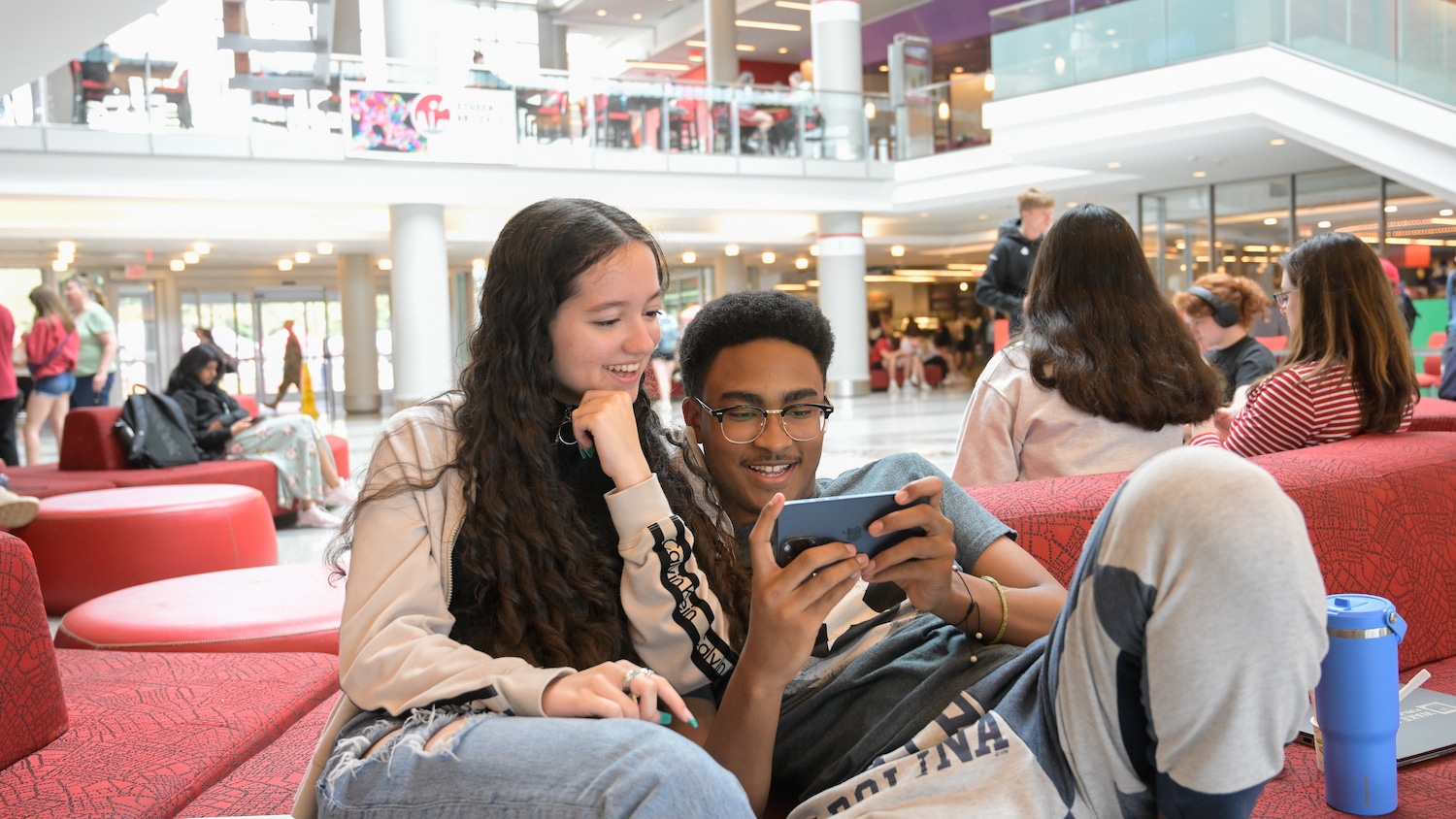 Students talking in Talley Student Union